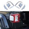 ABS Chrome Rear Tail Light Lamp Cover Trim 4PCS for Jeep Wrangler JL 2018-