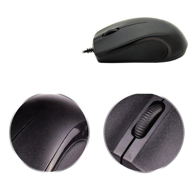 Ergonomic Computer Mouse With Two Interfaces USB PS2s Plugs ABS Construction 3D Wheel For CAD Work