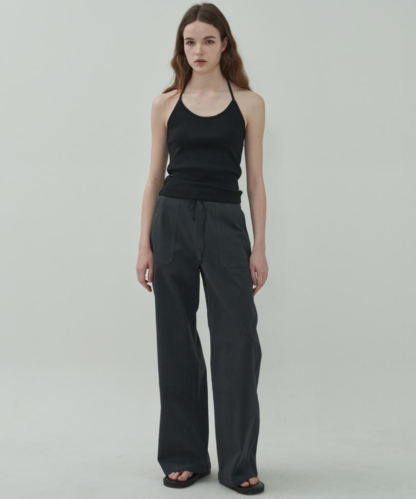 MOTT [Select Length] Fatigue String Pants - Charcoal