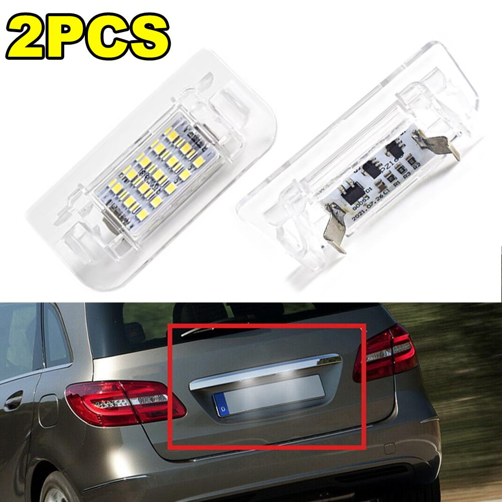 For Mercedes Benz B-Class W242 W246 2011-2019 A2468201566 1/2PCS 15SMD Car LED License Number Plate Light Canbus Error Free