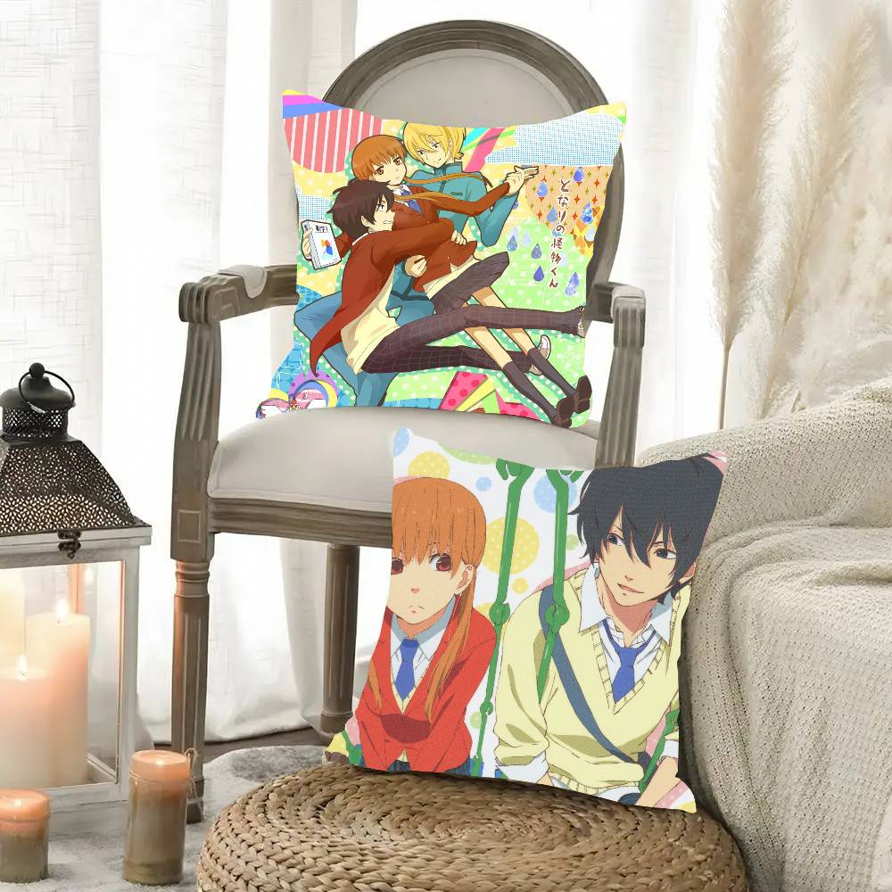 Anime My Little Monster Pillow Case Fashion Square Pillowcase Bedroom Sofa Room Ins Decoration Leisure