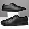 Fashion 2025 New Men Genuine Leather Vulcanized Shoes Brand Casual Leather Hollow Out Walking Shoes Italian Handmade Designer Sneakers