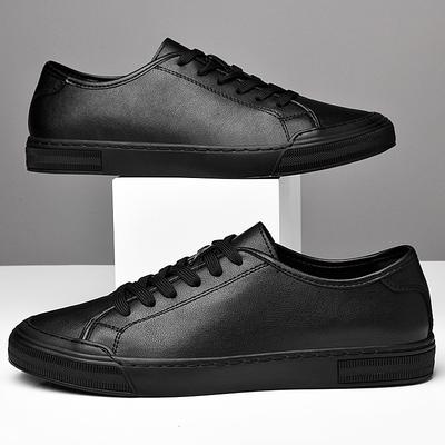 High Quality Mens Casual Shoes Luxury Real Leather Sneakers Leisure Walk Vulcanize Shoes Versatile Skateboard Footwear Trainers