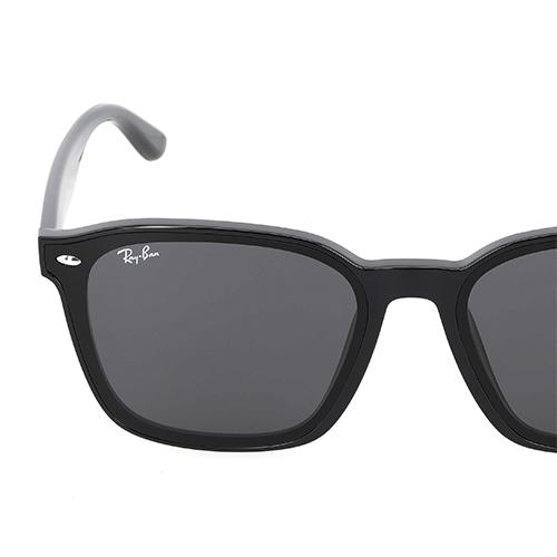 RayBan Jednolity Kolor Piękna Duża Oprawka Arkusz Czarny Wtryskiwany Nieregularny Kształt Okulary Przeciwsłoneczne Damskie