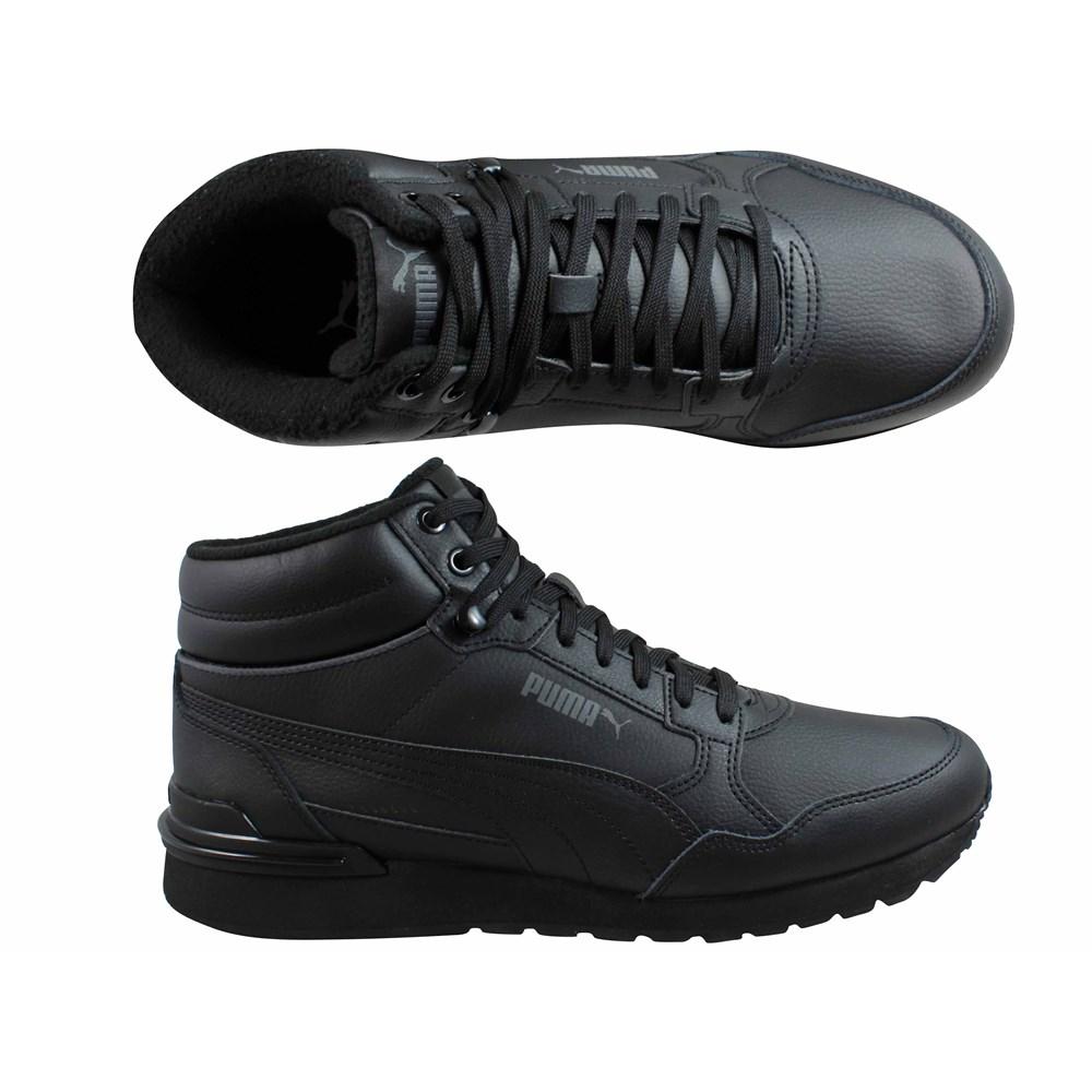 PUMA st runner v4 mid sneakers synthetic leather black