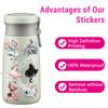 50PCS Fairy Stickers Retro Aesthetic Fairy Tale Princess Sticker Garden Fairy Party Gift Supplies Vinyl Waterproof Decorative