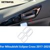 For Mitsubishi Eclipse Cross 2017-2024 2025 Chrome Ide Door Handle Bowl Panel Cover Trim Interior Accessories Car Styling