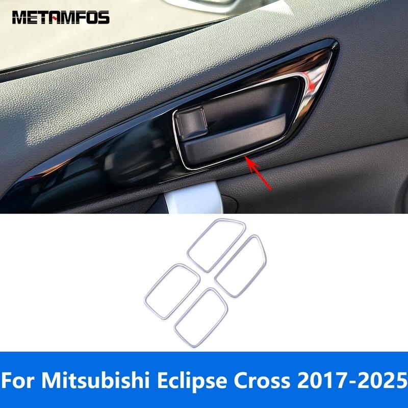 For Mitsubishi Eclipse Cross 2017-2024 2025 Chrome Ide Door Handle Bowl Panel Cover Trim Interior Accessories Car Styling
