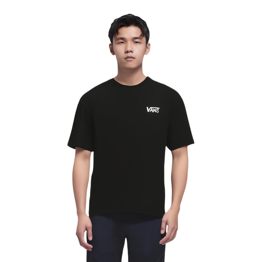 Vans T Shirts Men's Black Crew Neck Moderate Straight Fit VN000R61BLK