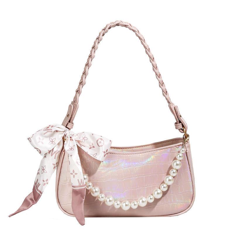 Fashion Versatile Women's Bag Niche Pink Color Bag Women's Handheld Shoulder Crossbody Bag