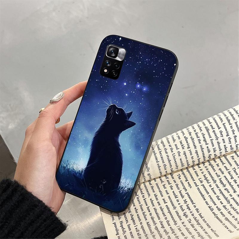 Lovely Cat Funda Phone Case For Xiaomi Redmi note 14 Pro 14 13 12 11 10 Pro 14S 12S 11S Redmi 14C 13C 10