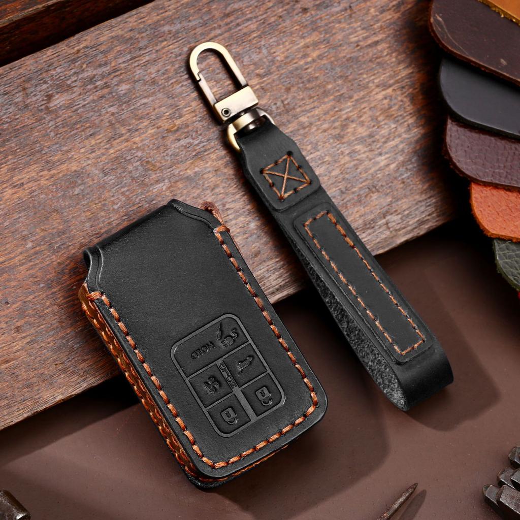 Car Key Cover Is Suitable for Honda Key Cover Civic Accord Handmade Leather Key Cover