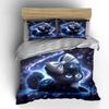 Adorable Cosmic Starry Pet Duvet Cover Set With 3D Printing Design Soft Polyester Bedding Set All-Season Comfort For Gifts