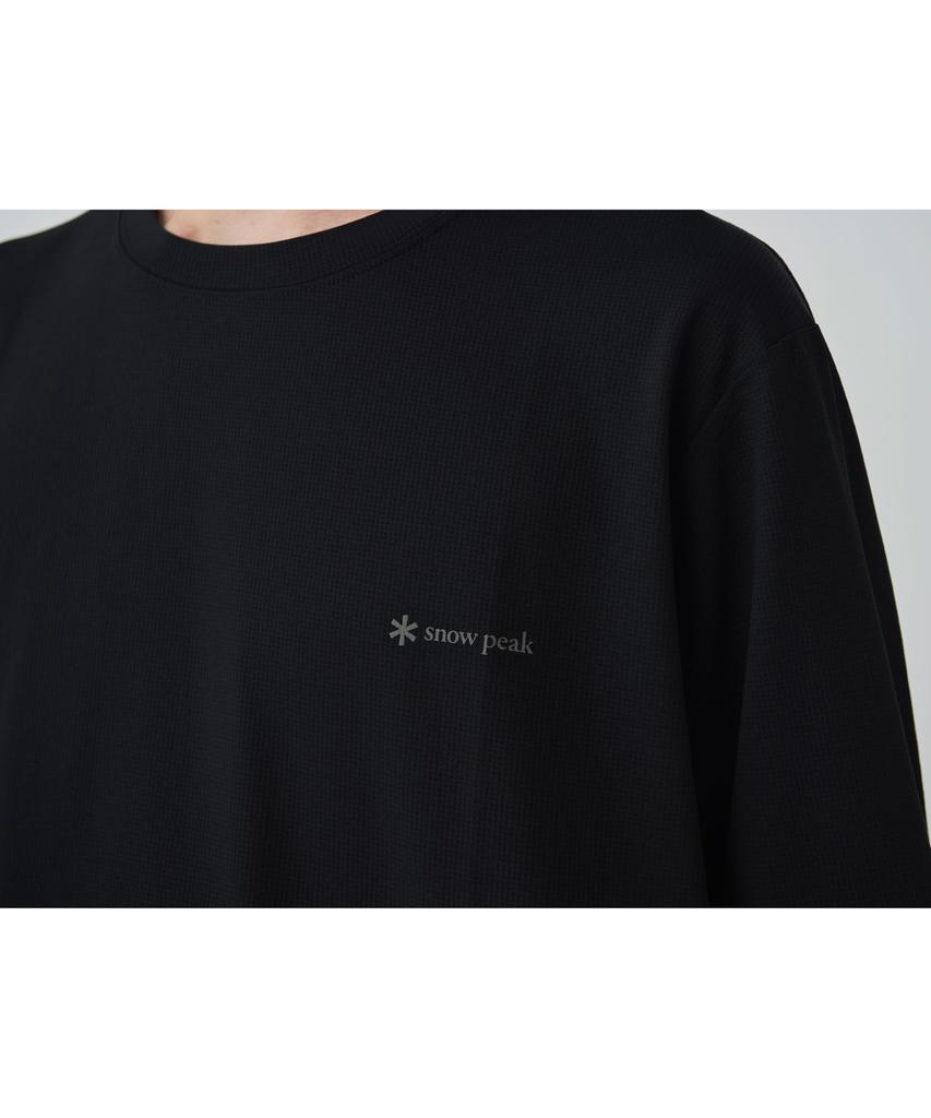 Logo Toned Trout Manches Longues Sèche Taille Camping Extérieur Festival [Snow Peak] T-shirt T-Shirt MBLACKTT2510-SW02