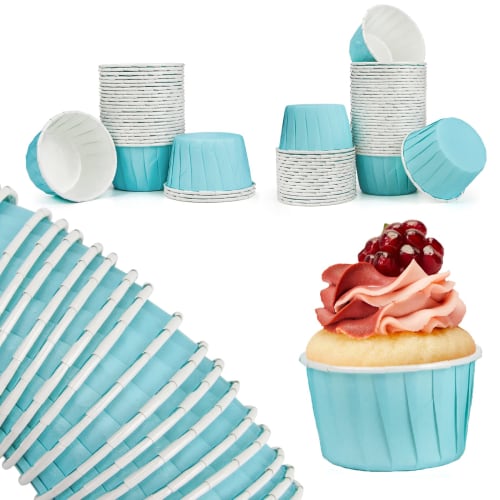 Vivi Bakie Muffinförmchen, 50 Stück, Kuchenformen, Backförmchen, Einweg-Kuchenbecher aus Papier, DIY-Backzubehör, Hitzebeständig, Wasserdicht, Ölbeständig,