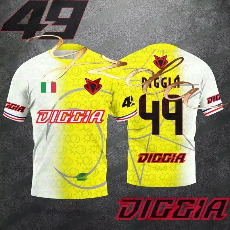New Franco Morbidelli 21&49 Motorcycle Enthusiasts Summer Men s And Women s Fashionable Breathable Casual Style T-shirt S