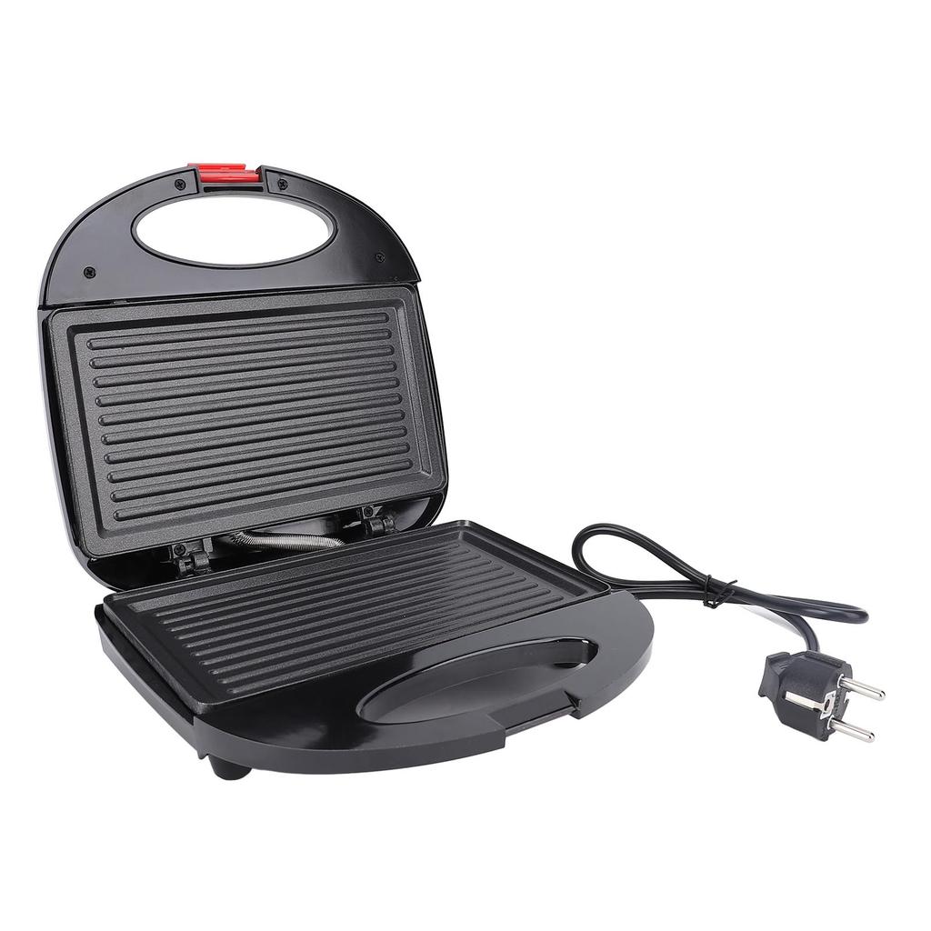 Aparat de Sandwich Electric Presă Panini Grill 750W Control Inteligent al Temperaturii Friptură Micul Dejun