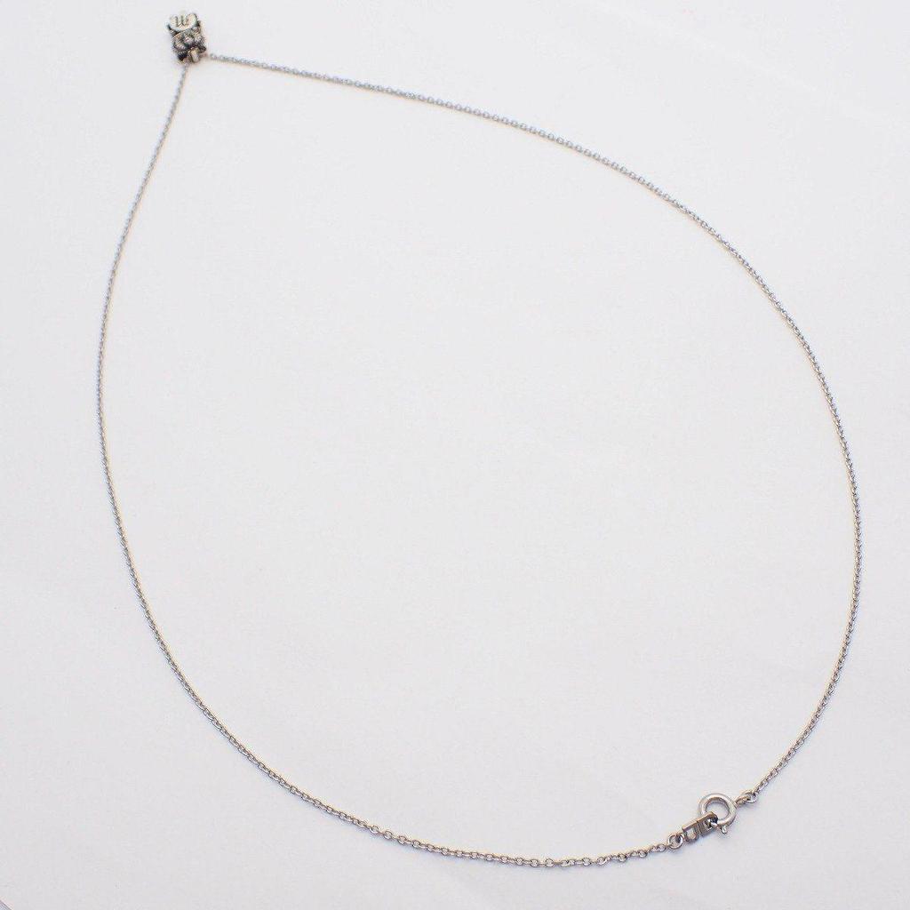 Used JUSTIN DAVIS DREAM TIME Crown Initial M Necklace Silver 925 [Ioki Pawnshop]