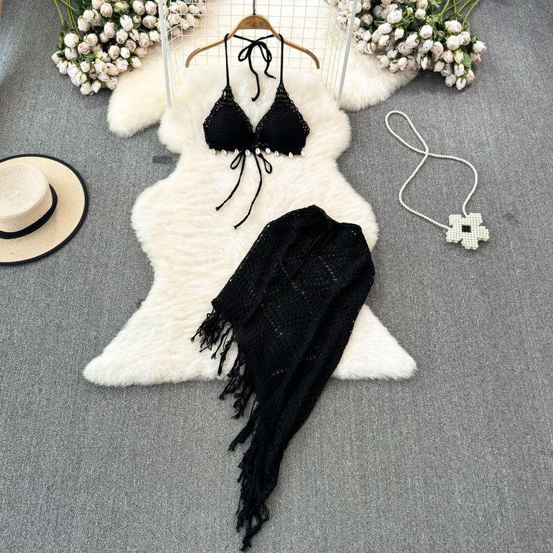 Seaside Vacation with Chest Pad High Waist Hip Bag Fashion Suit