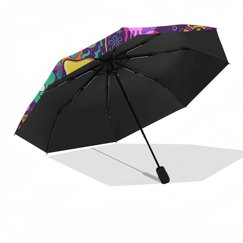 1pc SpongeBob SquarePants Umbrella with Plastic Handle,Suitable for All Seasons Home Travel Outdoor UmbrellaM1379
