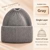 Ear Protection Knitted Hat Windproof Skull Cap Fashion Winter Hat  Women And Girls