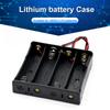 10-1pcs 1 2 3 4 Slot Plastic 18650 Battery Holder with Wire  Black 18650 Battery Storage Box Case for 18650 3.7V Battery