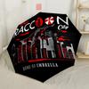 Umbrella Corporation Symbol Compact Travel Automatic Umbrella Retractable Design with 8-Rib Durability Durable Plastic & Iron