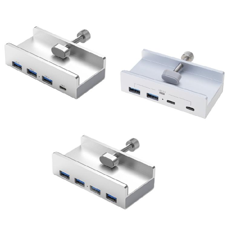 4-Port USB 3.0 Hub Type C USB Splitter Adapter Clip type Multi Port Splitter with 5Gbps Fast Speed Data Transmission