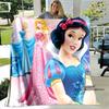 Cartoon Snow White and Seven Dwarfs Blanket, Super Soft Flannel Blanket, Perfect for Travel, Bedding, Sofa Blanket, Birthday Gif
