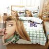 Set Biancheria da Letto Hannah Montana Stampata 3D per Camera da Letto Morbido Moderno Copriletto Confortevole Copripiumino per Bambini Coperta e Federa