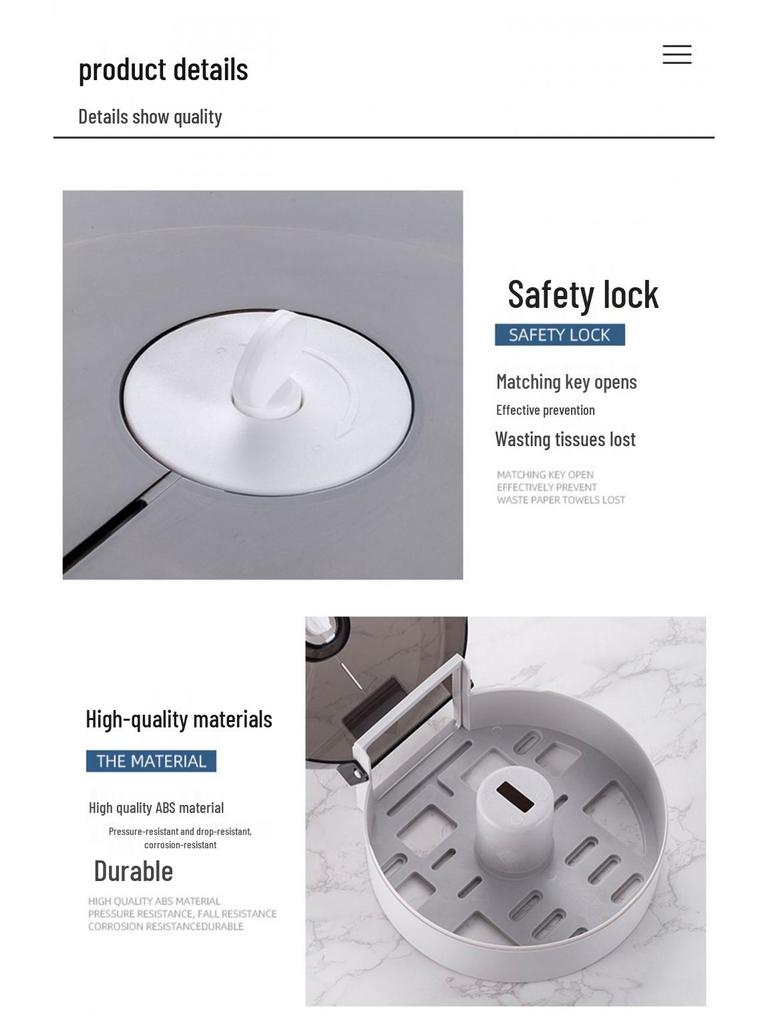 Wall-Mounted Waterproof Jumbo Toilet Paper Holder for Hotel Bathrooms