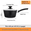 Non-Stick Maifan Stone Milk Pan with Handle - Small Soup & Noodle Pot for Induction Cookers
