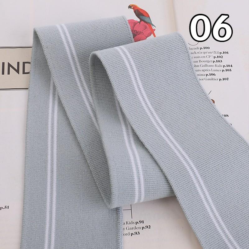 90x6cm Elastic Knitted Fabric DIY Rib Neckline Cuff Hem Knitted Fabric Sewing Baseball Uniform Jacket Clothing Supplies