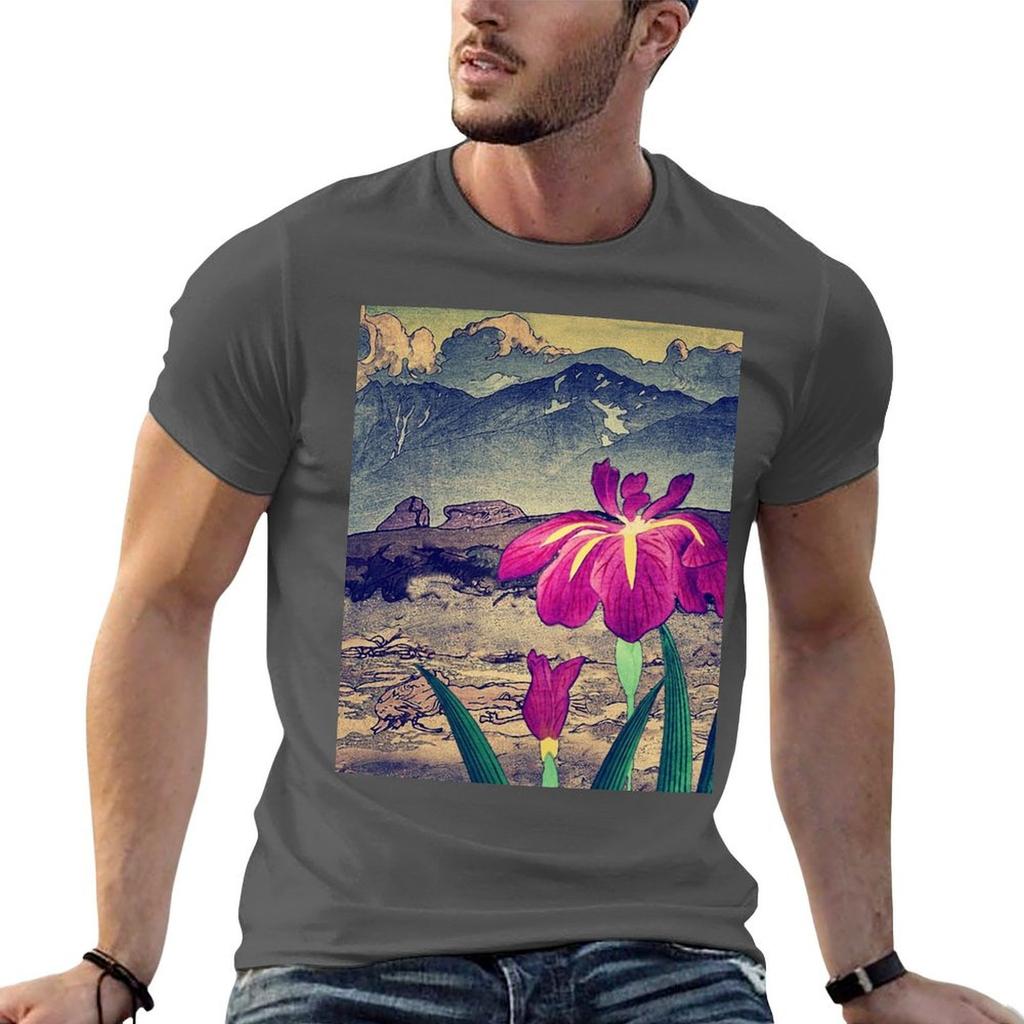 Evening Hues At Jiksa Nature Landscape Tshirt Casual Graphic Print Tee