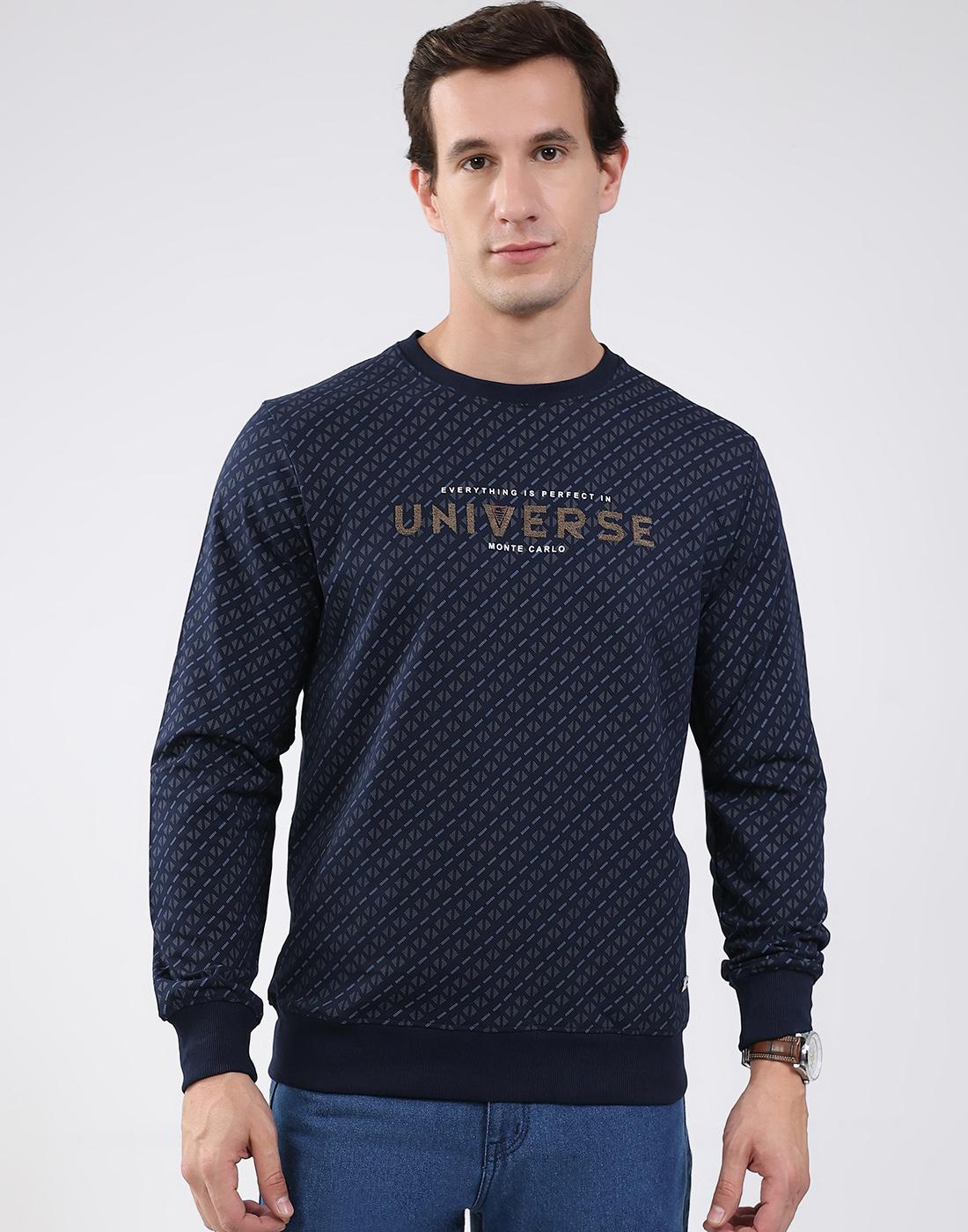 MONTE CARLO Heren Regular Fit T-shirt 2XL marineblauwe kleur