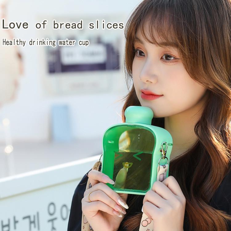 Modern Minimalist Plastic Drinking Cup With Adjustable Strap For Home And Travel