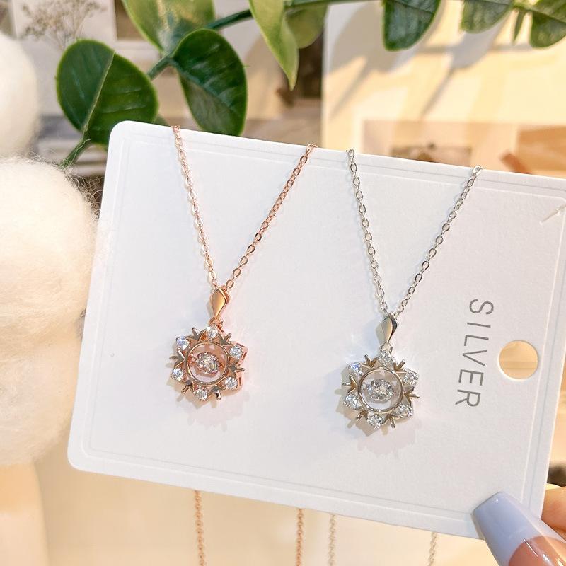 

Ожерелье из стерлингового серебра 925 пробы, женская подвеска из вермикулита с цветком солнца, темперамент, высокоуровневая сенсорная цепочка на ключицу