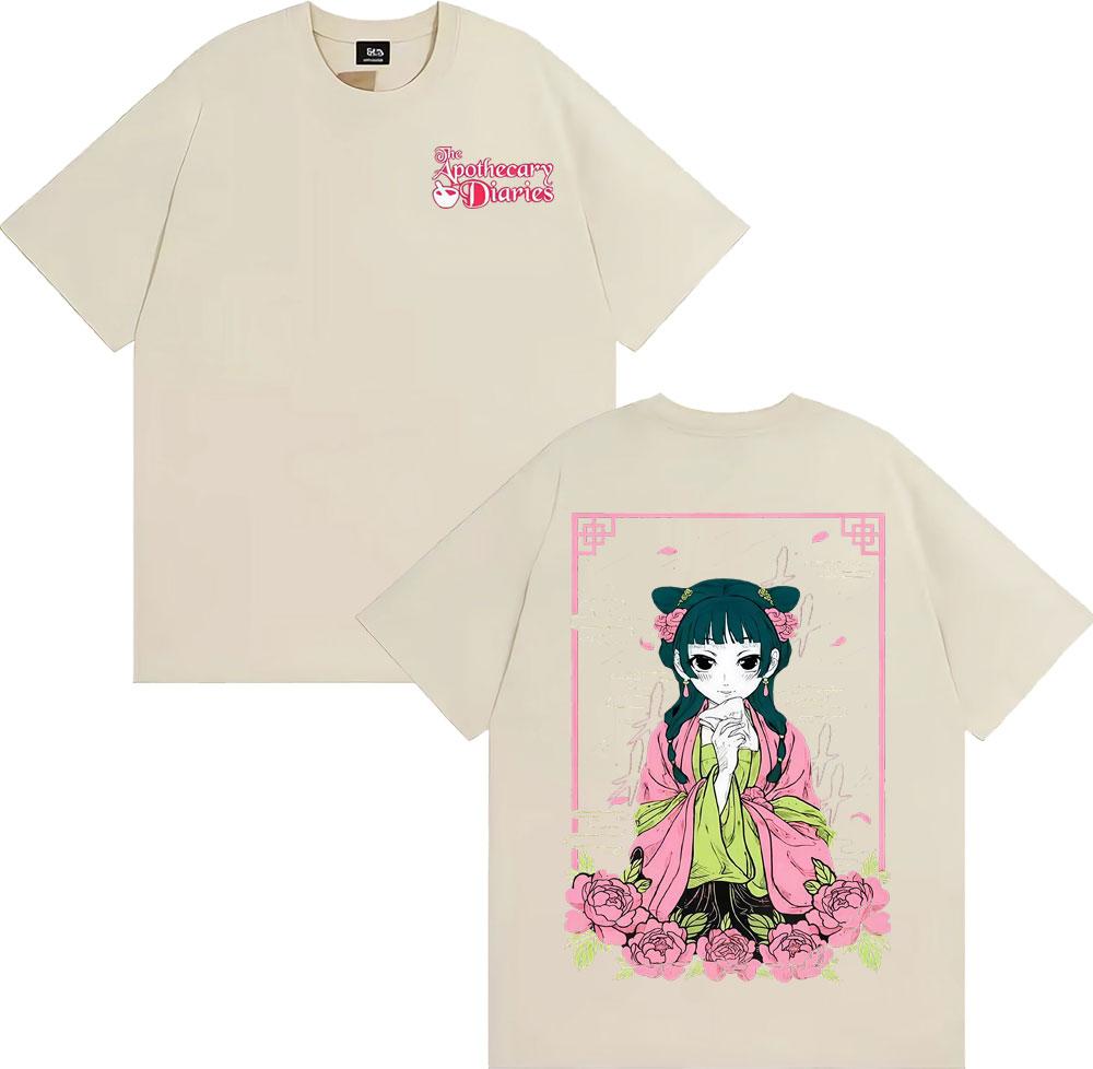 New Anime The Apothecary Diaries Maomao Tshirts Harajuku Fashion Kawaii Cute Tshirt Men Women Retro Cartoon Streetwear T Shirt