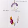Tree of Life Agate Slice Crystal Pendant - Handmade Crafts T137
