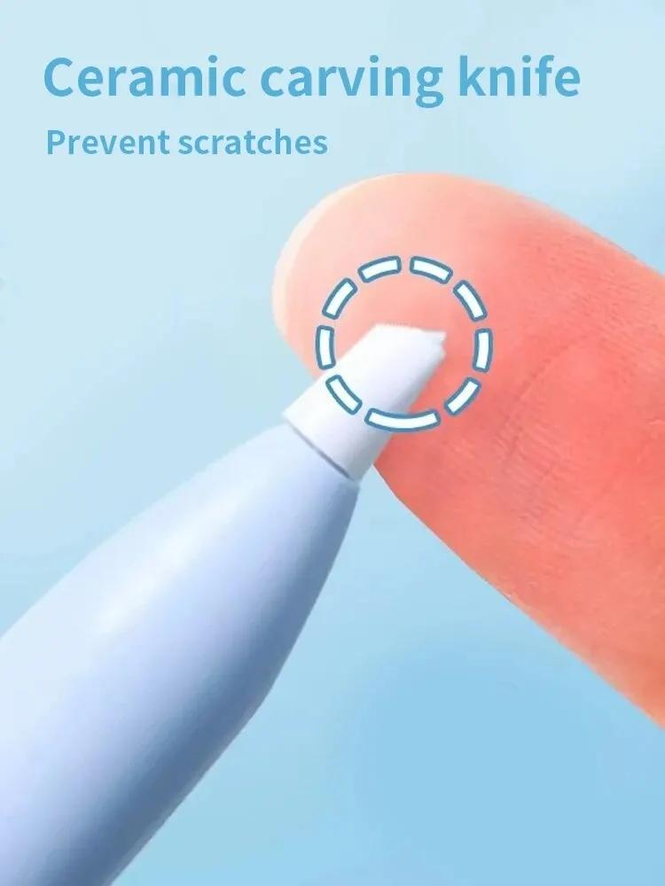 1 stück Mini Tragbare Schere Papierschneider Messer 2 In 1 Multifunktionstasche Stiftform Scrapbooking Schnitzen Schneidekunstwerkzeuge