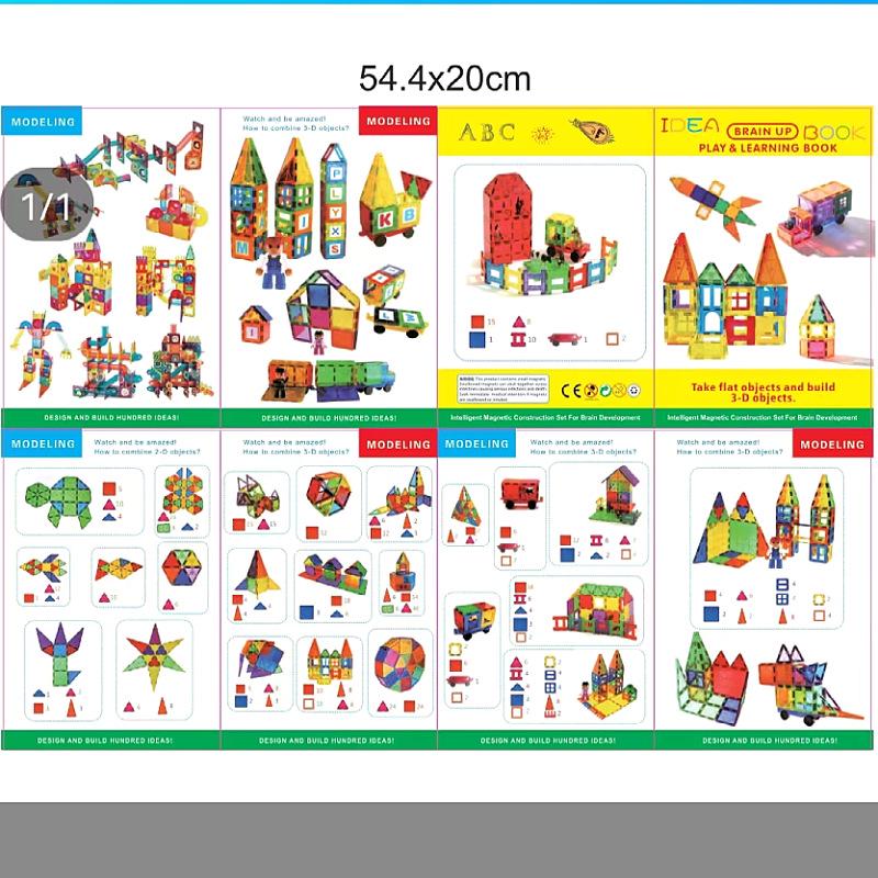 Magnetic Window Tiles: Colorful Building Blocks for Children