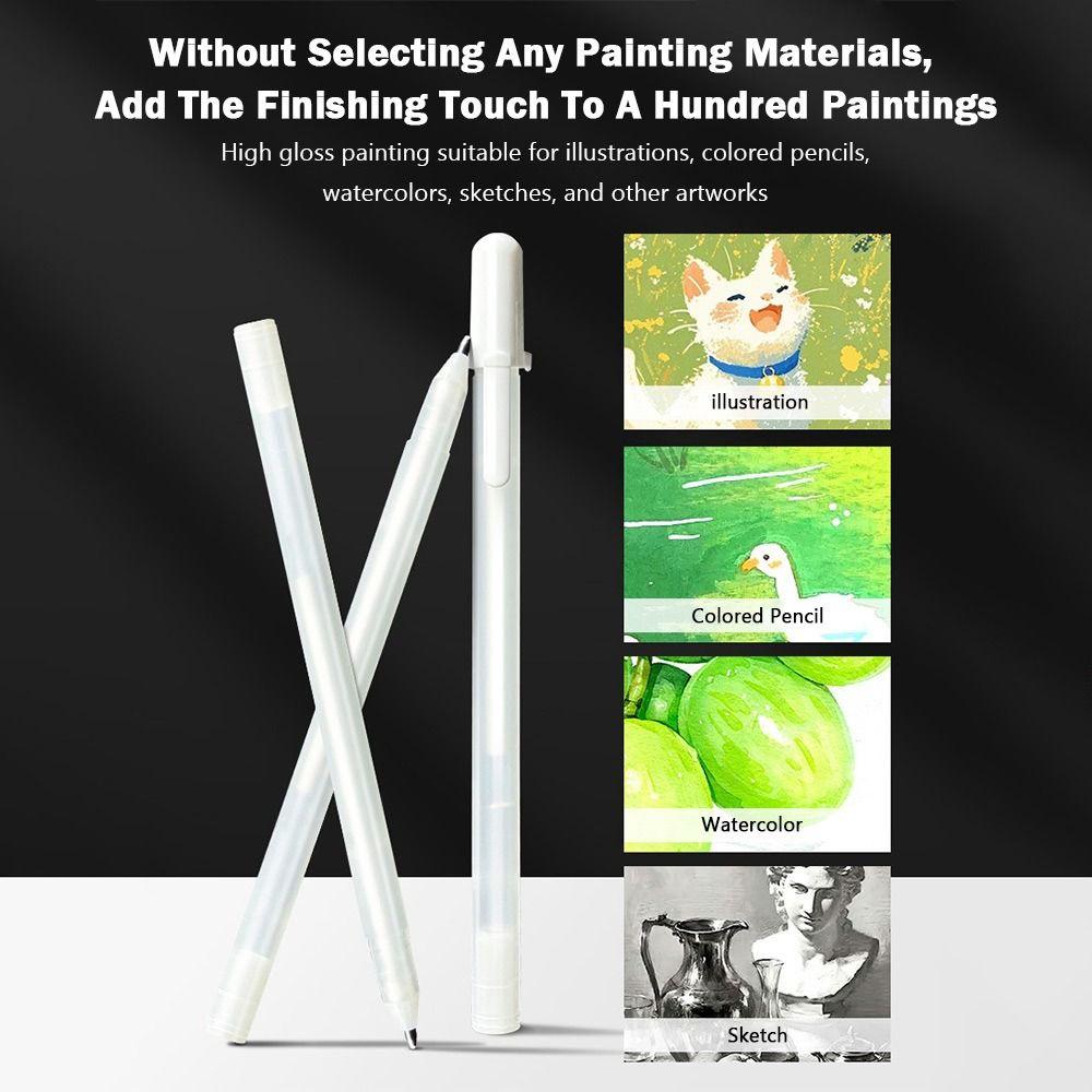 Waterproof White Gel Pen Opaque White Acrylic Paint Pen New Opaque White Pen  Sketching