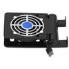 Three in One Aluminum Alloy Tablet Stand Non Slip DC Fan Desktop Phone Mount Radiator(Black )