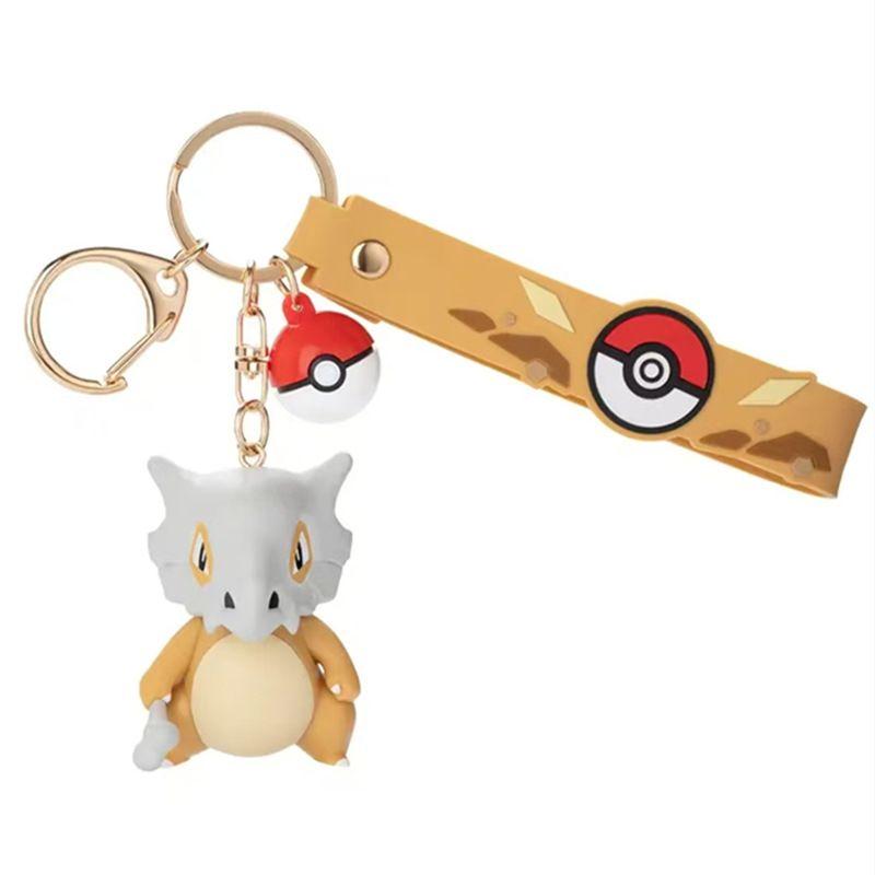Anime  Cute Keychain Gengar Meowth Cubone Mimikyu Snorlax Action Figures Pendant Bag Charm Orna Gifts ments Collect