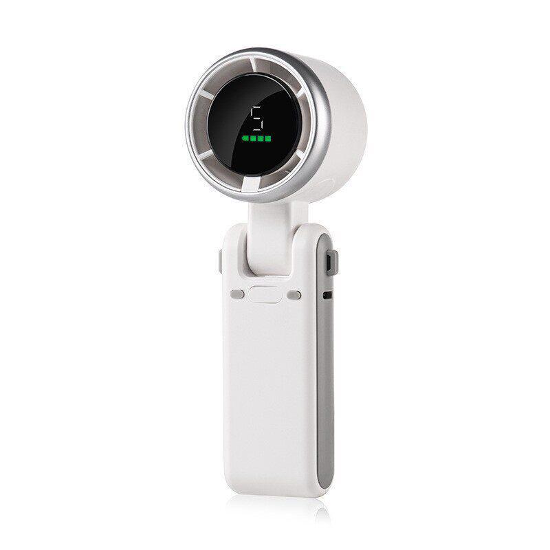 n607 Portable USB Rechargeable Handheld & Neck-hanging Mini Fan for Outdoor, Dorm, Office, or Desktop Use