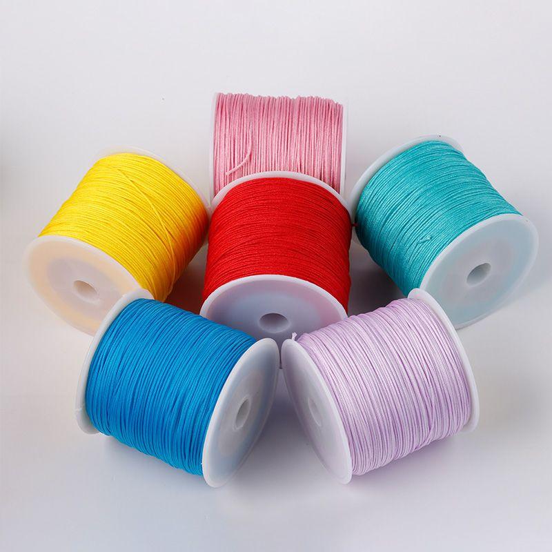 No. 72 Jade Thread 100 M Handmade Braided Rope Bracelet Red Rope Braid Rope Thread Carrying Strap String Jewelry Thread DIY Material
