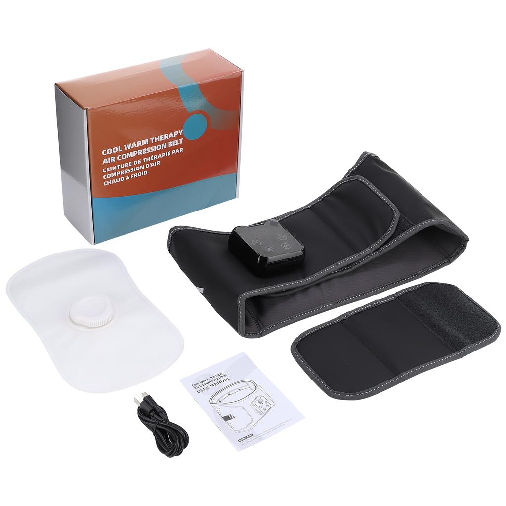 Cordless Warm & Cold Compress Air Compression Waist Belt Heating & Ice Pack Therapy Waist Massage Belt Back Lumbar Support Brace