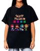 Crew Neck T - Shirt with Indie Film Character Creative - Inspired Graphic Featuring Scott Pilgrim Art for Film Enthusiasts