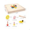 Montessori Gear Game Wooden Toys, Interlocking Set Building Blocks for Kids Valentine's Day