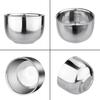 Multi-function 100/150 ML Stainless Steel Cup Double Layer Smooth Beer Cup Thicken Shaving Mug